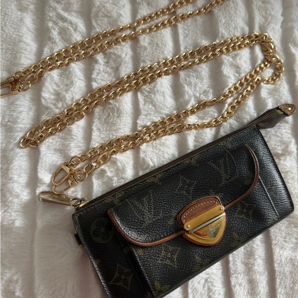 Louis Vuitton wallet/crossbody with 2 chains - Picture 14 of 15
